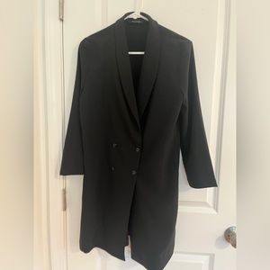 Mini Black Blazer Dress
